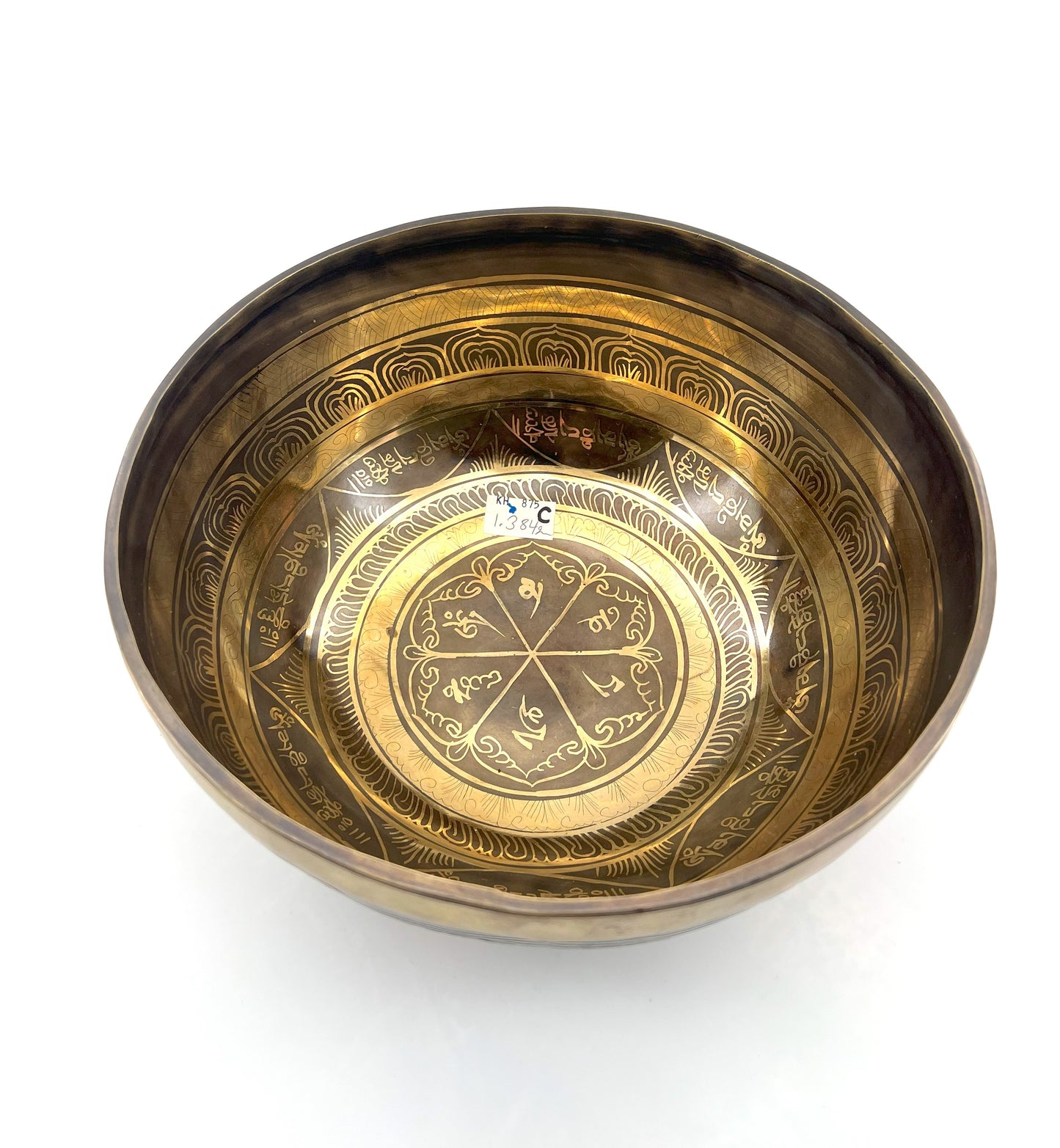 Tibetan Singing Bowl - 8 Auspicious Symbols - Root Chakra 2