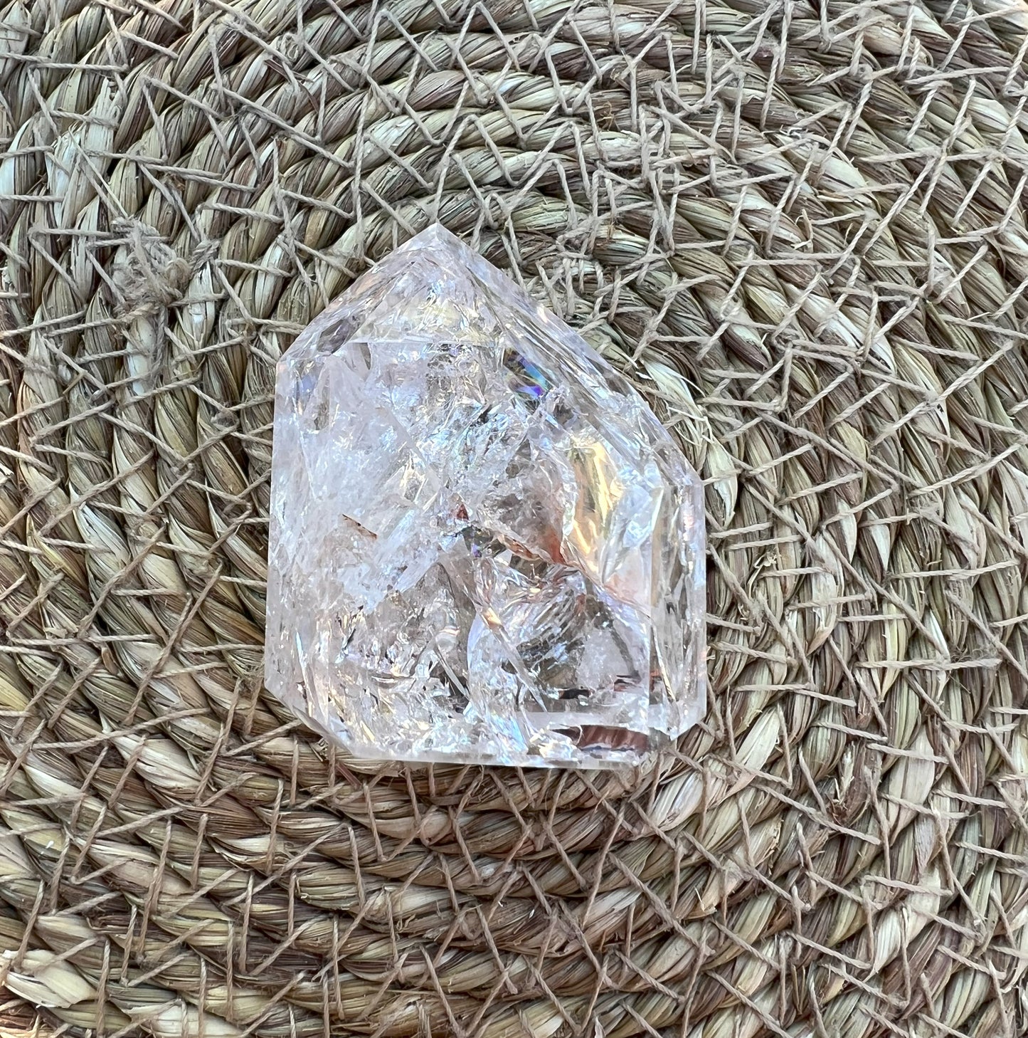 Clear Quartz Point - Crackle Quartz Point