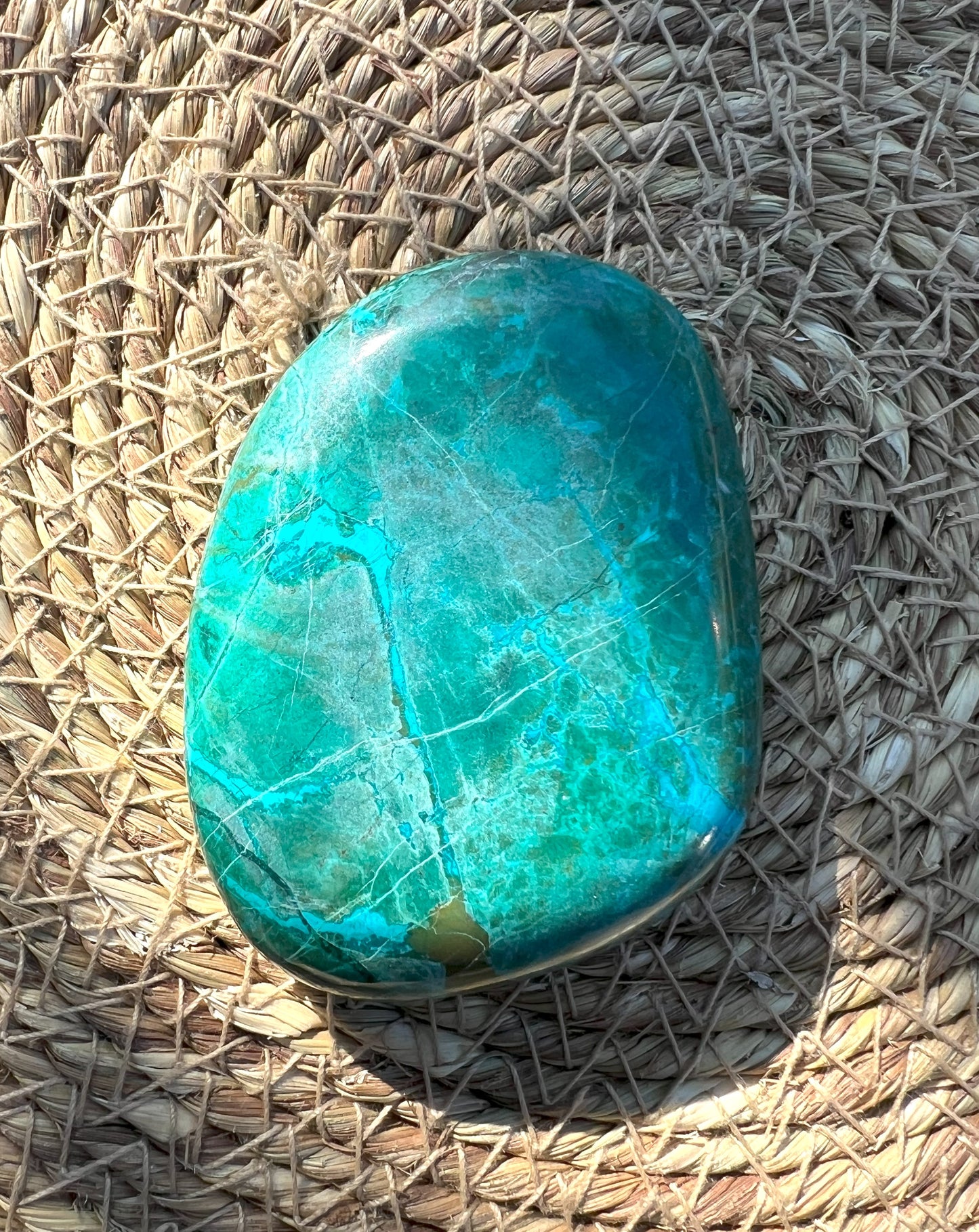 Chrysocolla & Malachite Palmstone - 2