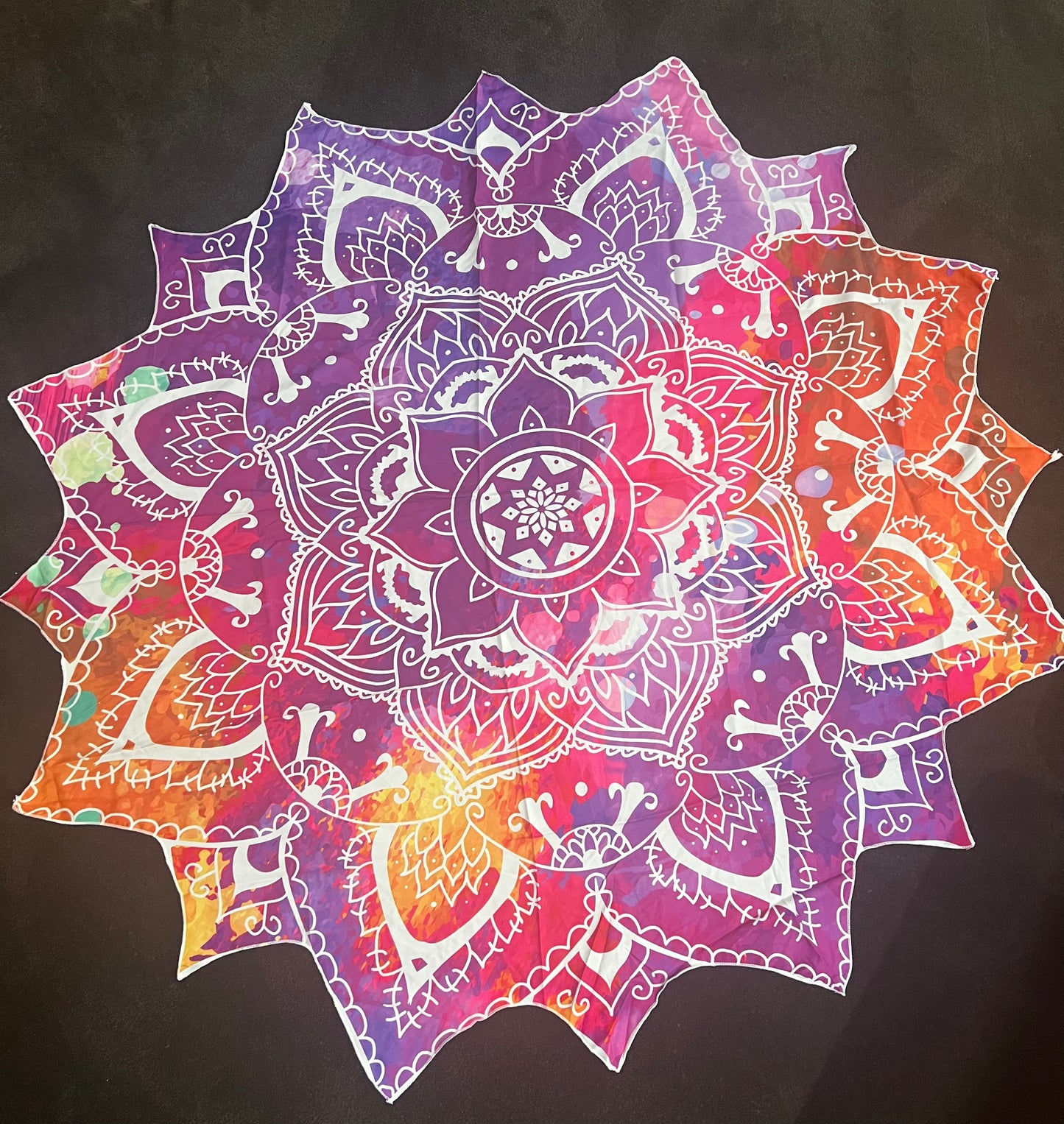 Round Mandala Lotus Mat