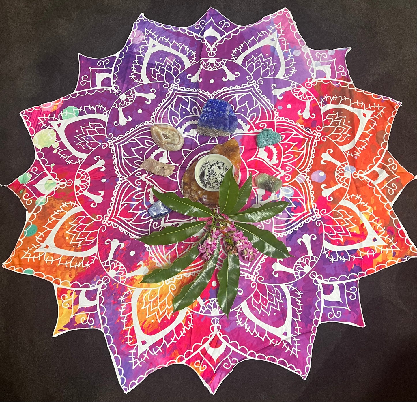 Round Mandala Lotus Mat